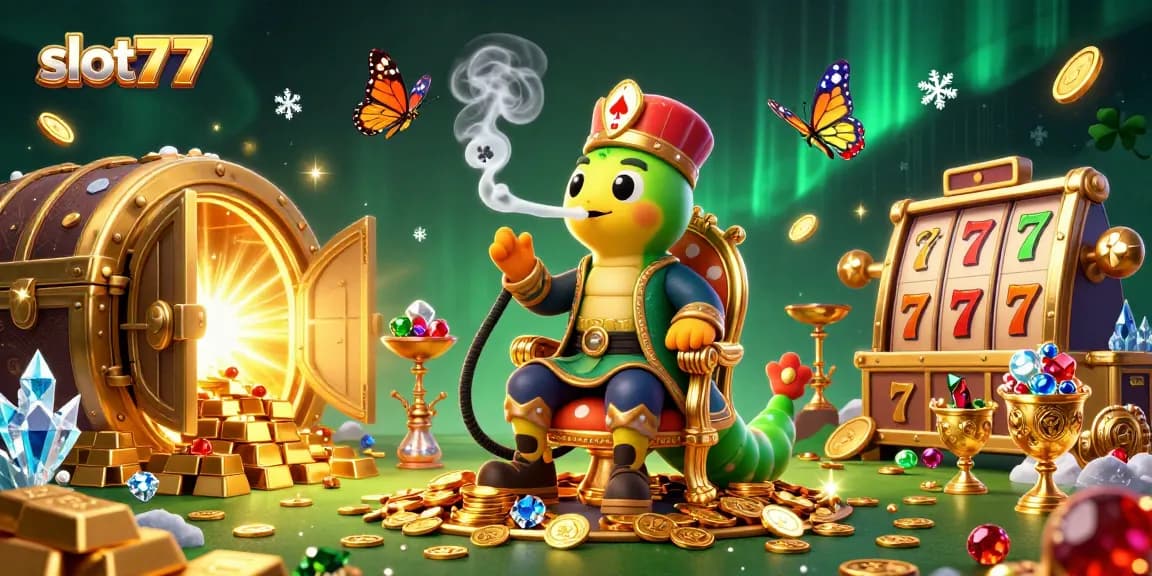 Experience thrilling wins with slot777, featuring vibrant casino elements and dynamic characters.