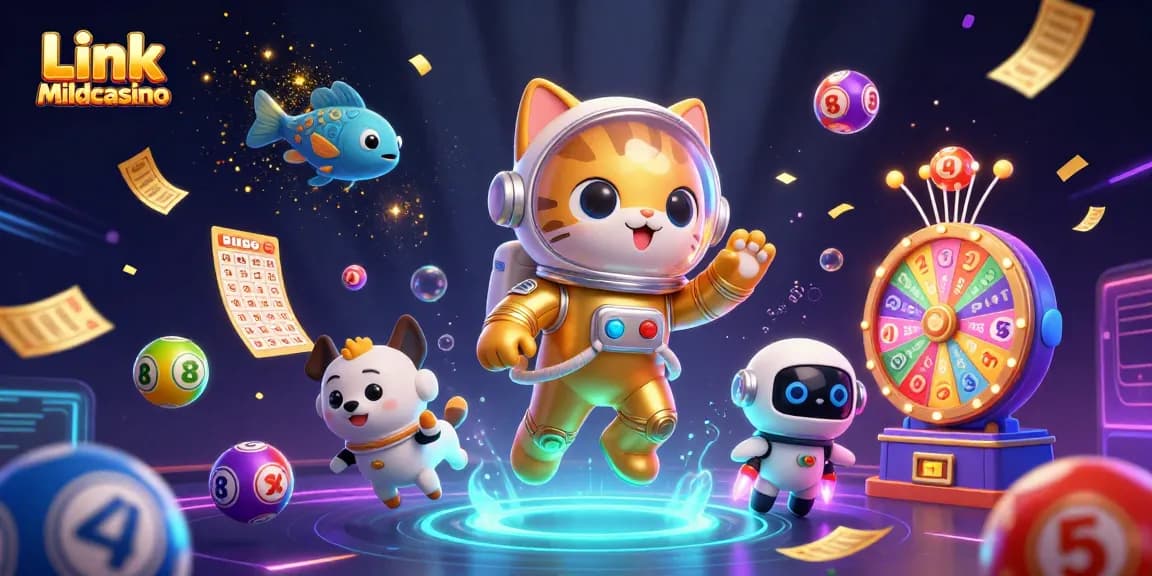 Experience excitement with Link Mildcasino in a vibrant 3D casino universe bursting with color and action.