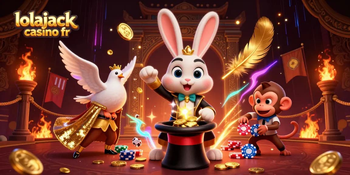 Vivez l'expérience magique des jeux au lolajack casino fr avec des personnages 3D captivants et des pièces d'or scintillantes.