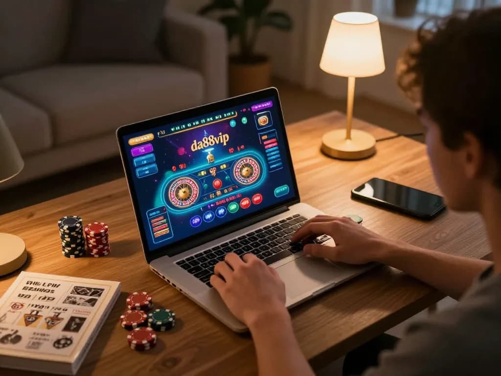 Play da88vip online casino from the comfort of home in a stylish gaming setup