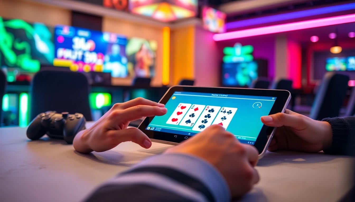 Engaging yono rummy game setup highlighting interactive gameplay in a vibrant atmosphere.