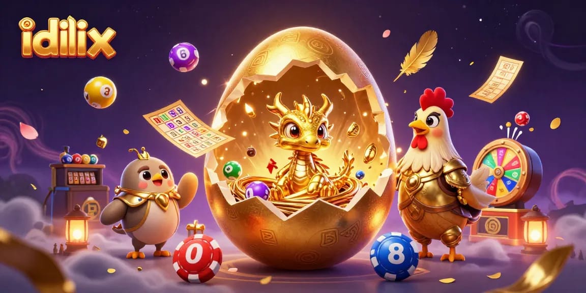 Engage with idlix's vibrant casino scene featuring a golden dragon and dynamic gaming elements.