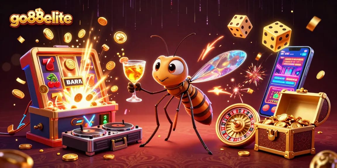 Experience excitement and win at go88elite with dynamic casino elements and vibrant colors.