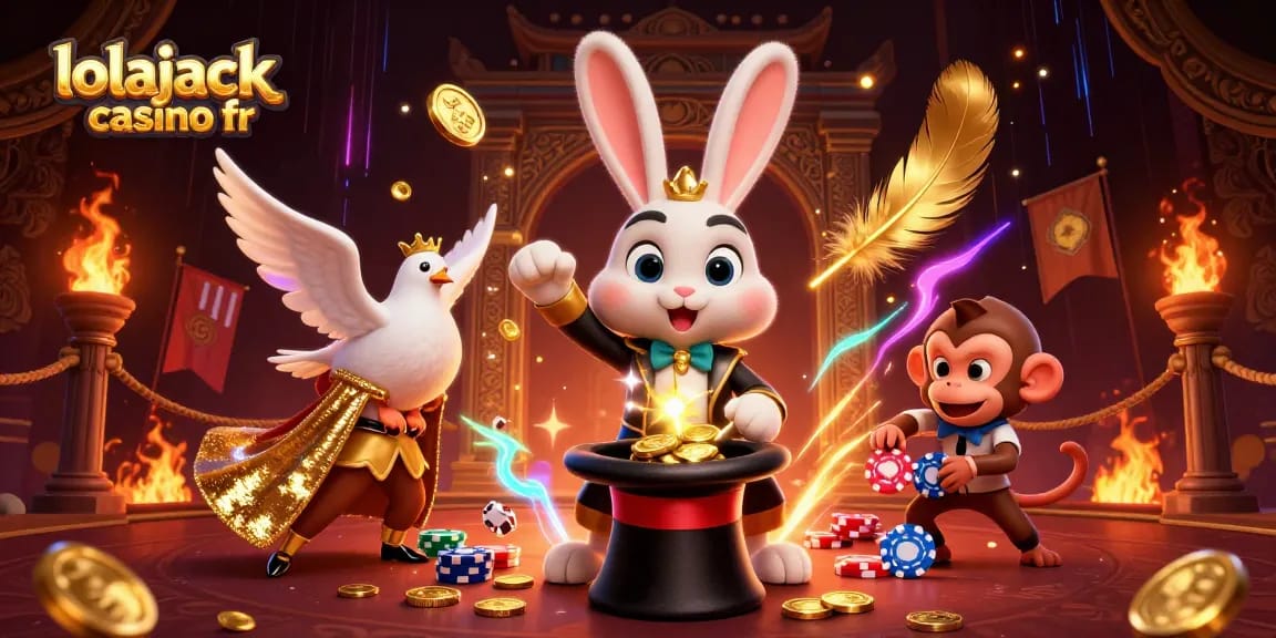Vivez l'expérience magique des jeux au lolajack casino fr avec des personnages 3D captivants et des pièces d'or scintillantes.