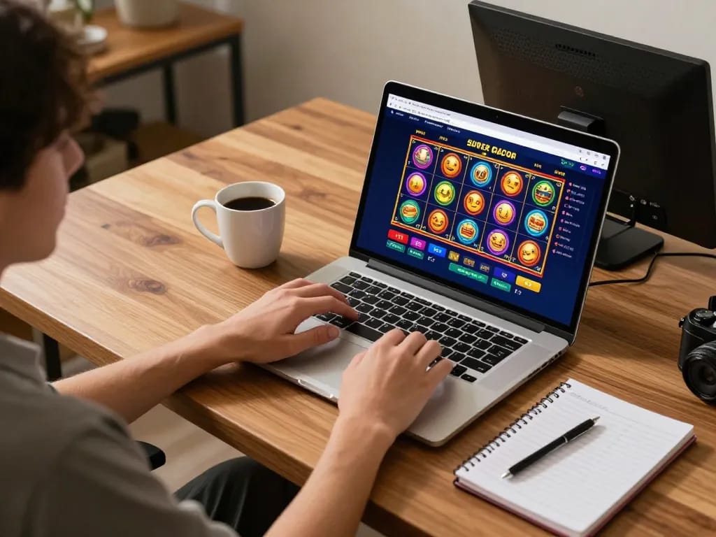 Momen menarik menggunakan slot server thailand super gacor di laptop dalam pengaturan permainan rumah yang nyaman
