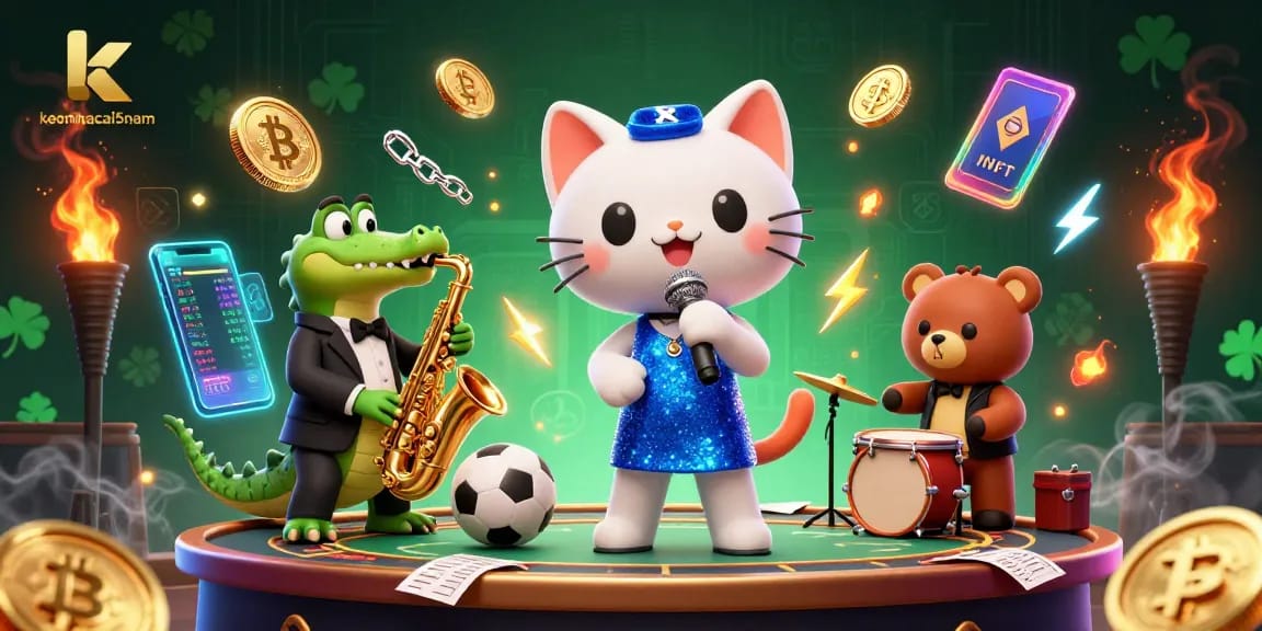 Engage with keonhacai5nam for dynamic sports betting action in a vibrant, interactive casino scene.