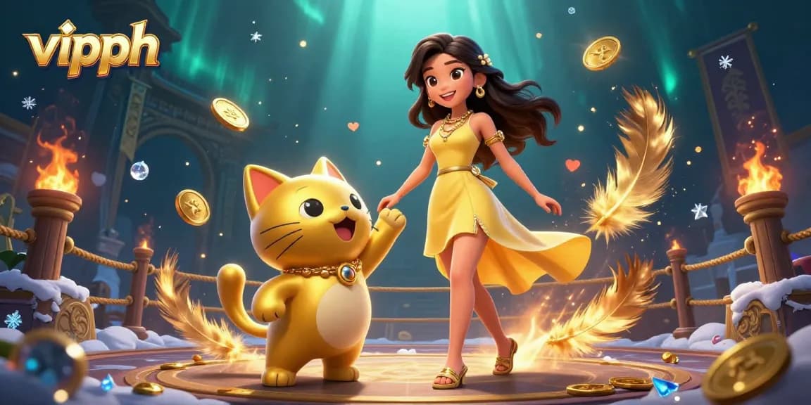 Engage with vipph's vibrant online casino experience through an exciting 3D illustration