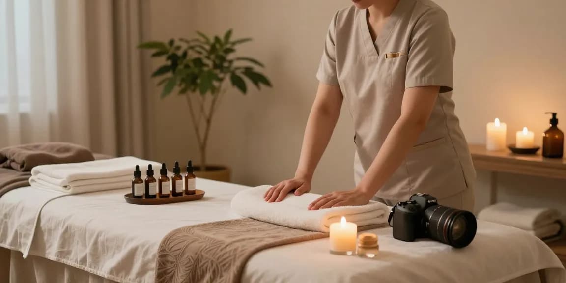 Experience a refreshing 강남출장마사지 in a calming spa setting with therapeutic oils and soft lighting.