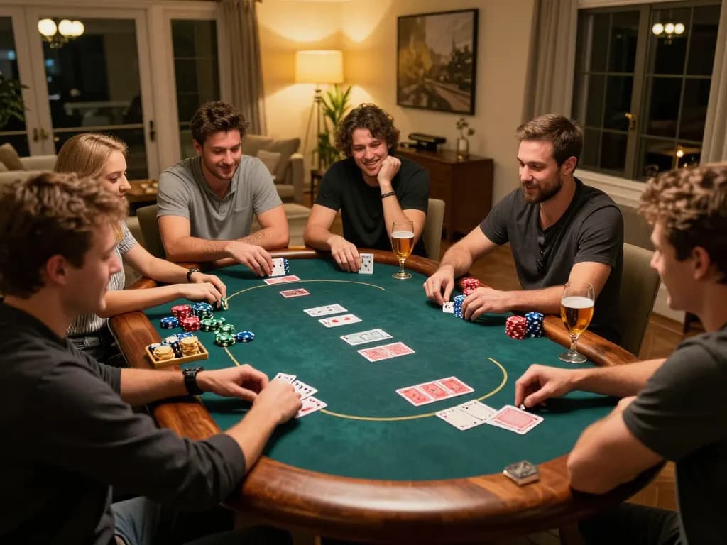 Engaging friends in friendly poker competition at home focusing on sc88 gaming experience