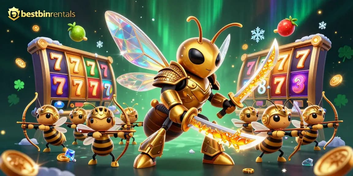 Experience thrilling gameplay at bestbinrentals with dynamic slot reels, vibrant fruit symbols, and engaging jackpot counters.