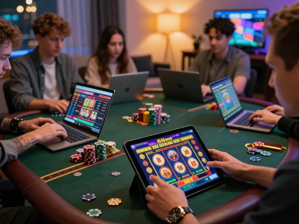 Players enjoying a thrilling gaming session on 888new, showcasing an engaging online casino environment.