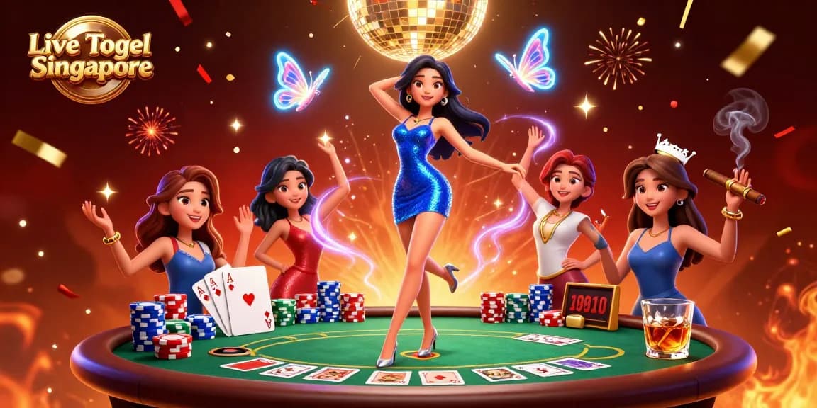Experience the excitement of Live Togel Singapore with real-time gameplay and vibrant casino visuals.