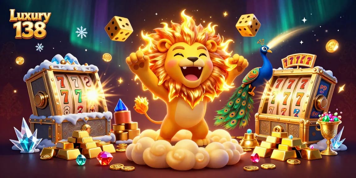 Engage with the thrilling world of Luxury 138's casino adventure showcasing vibrant slot elements.