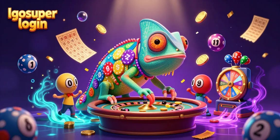 Capture the excitement of lgosuper login with vibrant casino graphics and dynamic elements.