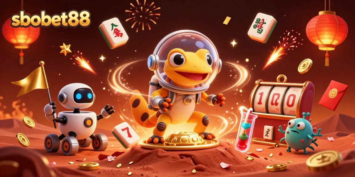 sbobet88 immerses players in an interactive Martian casino adventure filled with excitement and stellar symbols.