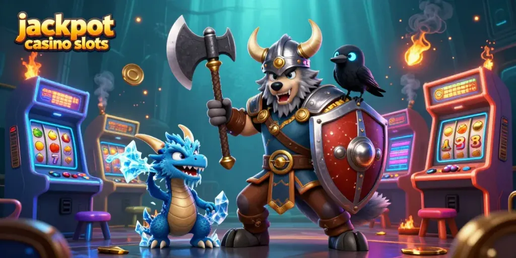 Experience the joy of jackpot casino slots featuring dynamic characters and vibrant game elements.
