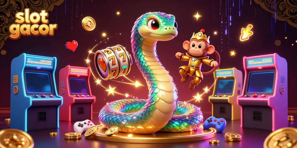 Experience slot gacor excitement with vibrant characters and lively game elements in this stunning 3D illustration.