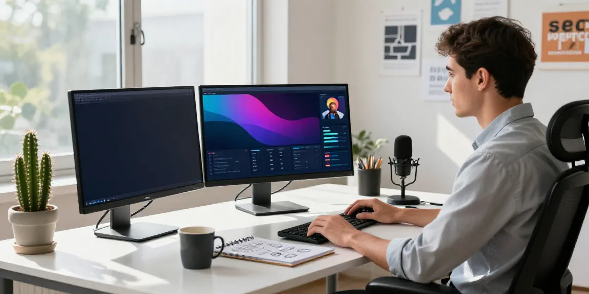 SEO specialist optimizing instant indexing tools in a modern office.
