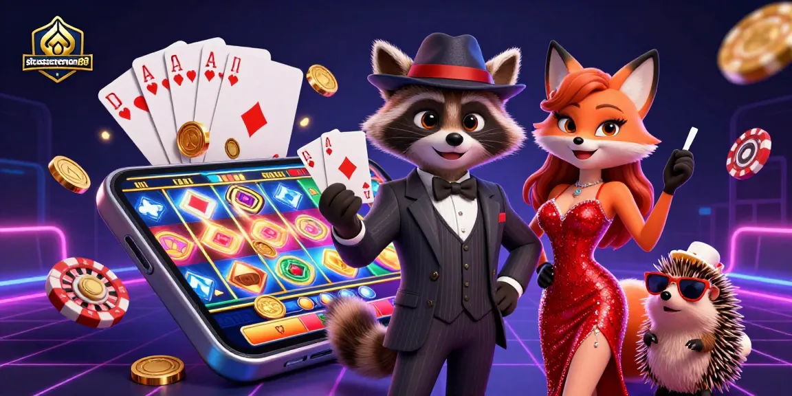 situs spaceman88 - Enjoy thrilling slot games with a glamorous raccoon and fox duo at this vibrant casino.
