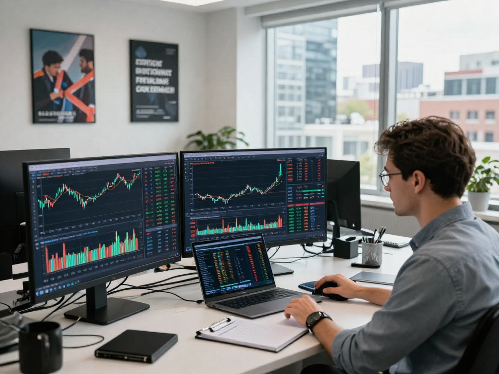 使用MetaTrader 5分析市场数据的交易者与现代化交易平台