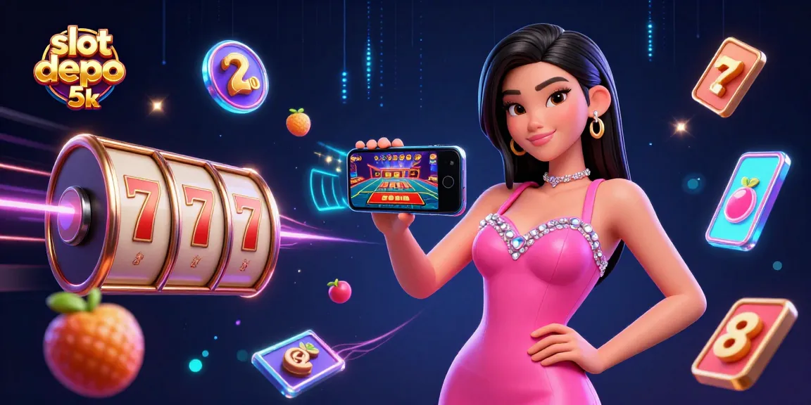 Play exciting games with slot depo 5k at our stunning new casino, featuring dynamic slot reels and vibrant visuals.