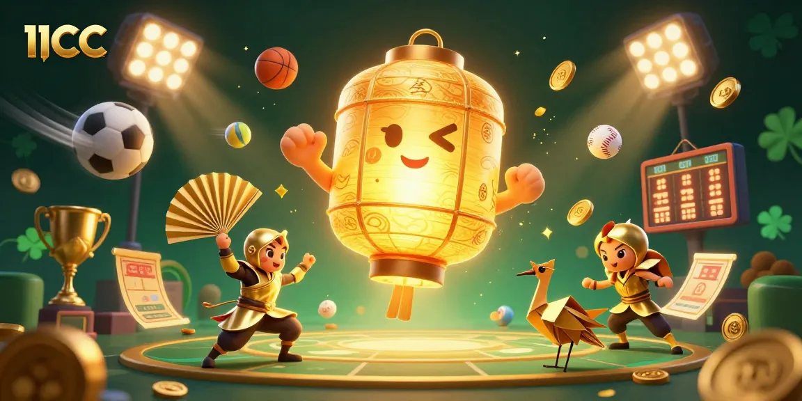 Experience the vibrant world of 11CC with dynamic sports betting action and engaging characters.