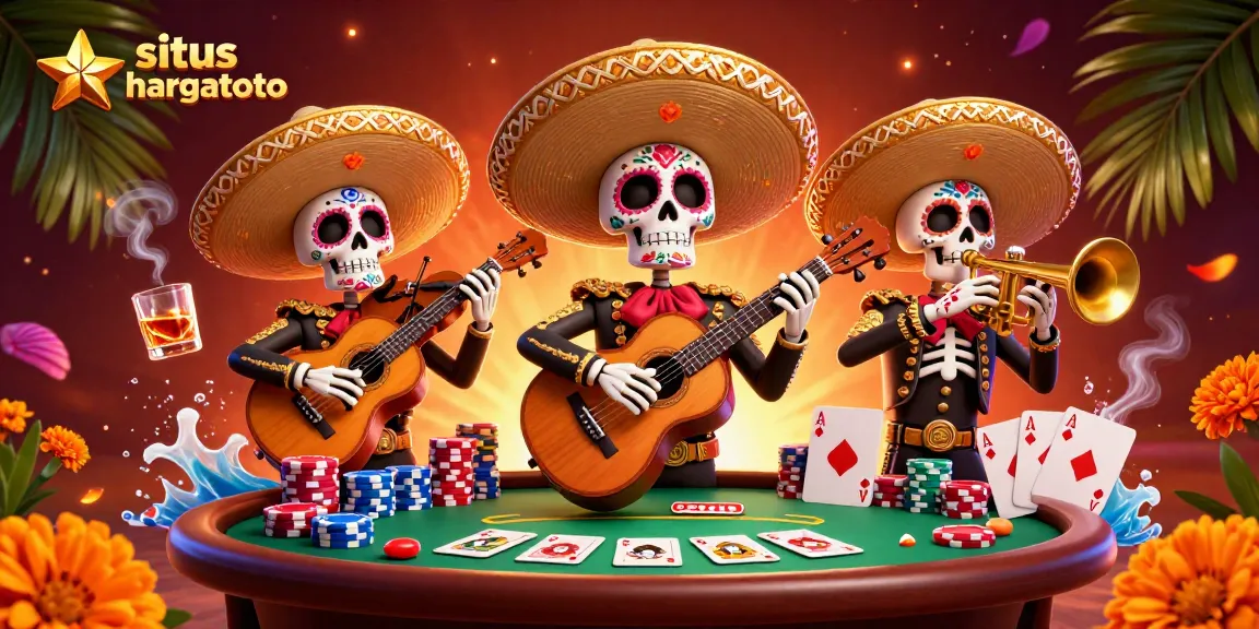 Situs hargatoto offers exciting casino games with vibrant characters and rich decorations.